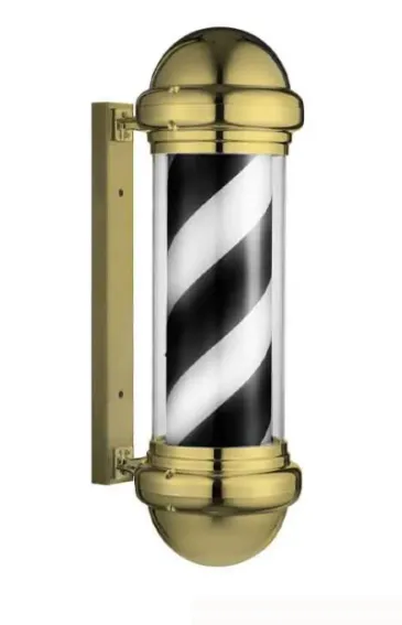 Стійка рекламна Barbers Pole золото